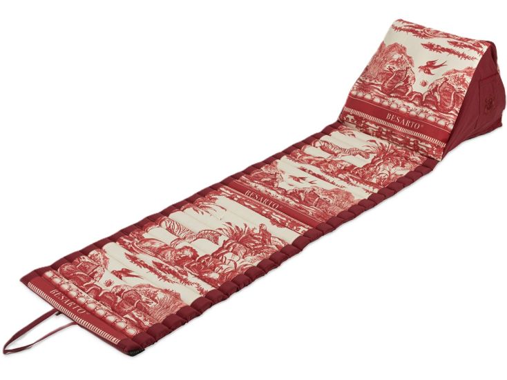 Besarto  Strandmatras - Toile de Jouy  Red
