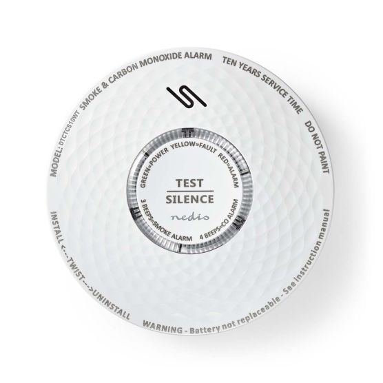 Nedis DTCTCS10WT Rook- en koolmonoxidemelder