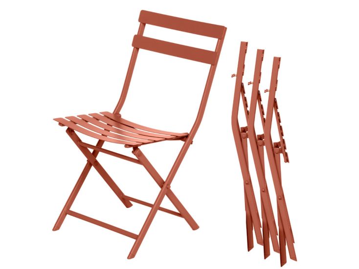 Hesperide HIXA Greensborro set van 4 tuinstoelen - Orange