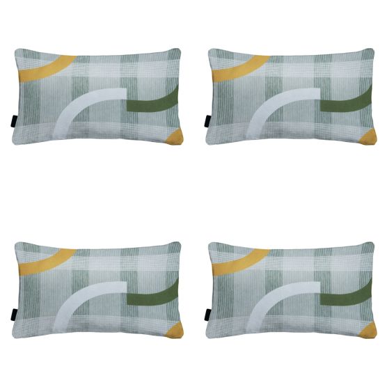 Madison Tess orange Sierkussen - Set van 4