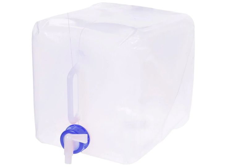 Vouwbare 10 liter watertank - transparant