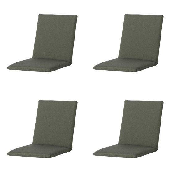 Madison Manchester green Stapelstoelkussen - Set van 4