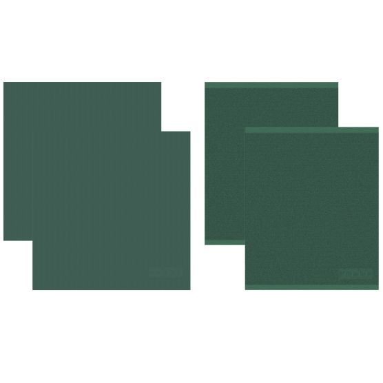 DDDDD Logo set van 2 thee- en 2 keukendoeken - Green