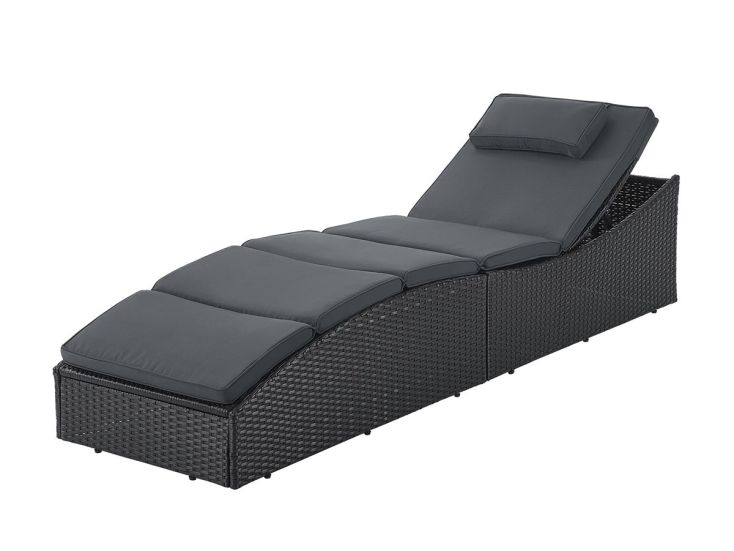 Juksys Lamia polyrotan ligbed - Black