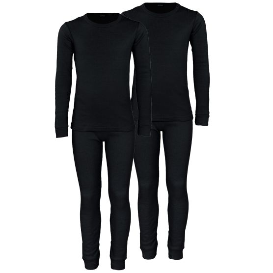 Black Snake Cuddle Black 2-Pack kinder thermo-ondergoed set