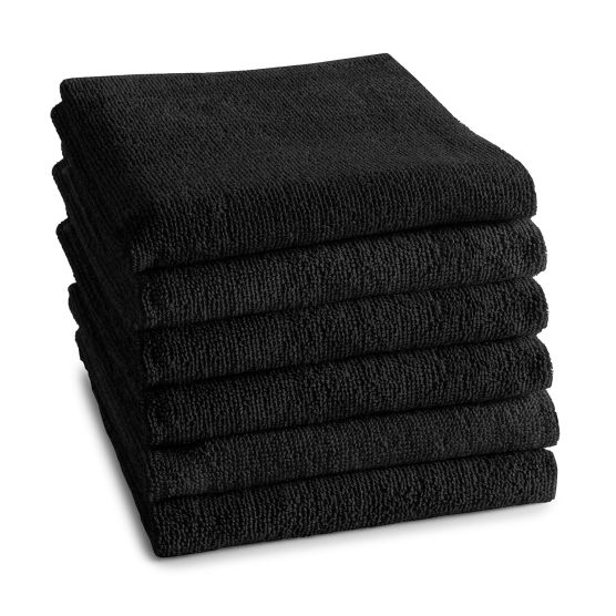 DDDDD Logo 50 x 55 cm set van 6 keukendoeken - Black