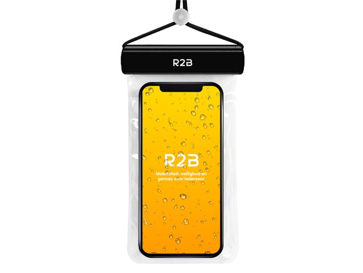 R2B waterdicht telefoonhoesje met koord