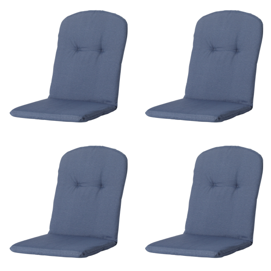 Madison Panama safier blue Kuipstoelkussen - Set van 4
