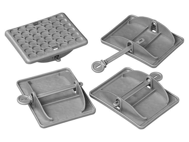 ProPlus Caravan Stabilisatievoeten - 18 x 14 cm