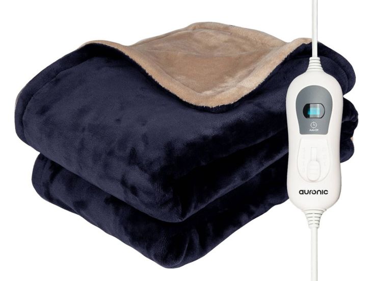 Auronic 1-persoons elektrische deken - Night Blue