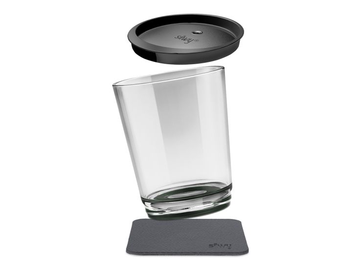 Silwy Triple magnetische drinkbeter - Grey