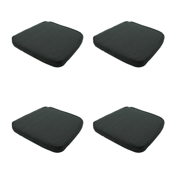 Madison Dark  canvas eco+ Zitkussen - Set van 4