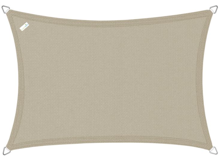 Buitenkado 2x5 taupe HPDE waterdoorlatend schaduwdoek