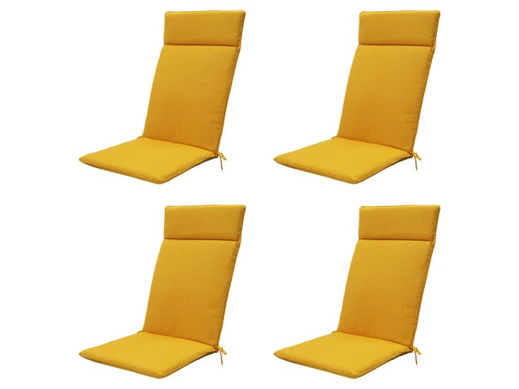 Madison Gold canvas eco+ Tuinstoelkussen - Set van 4