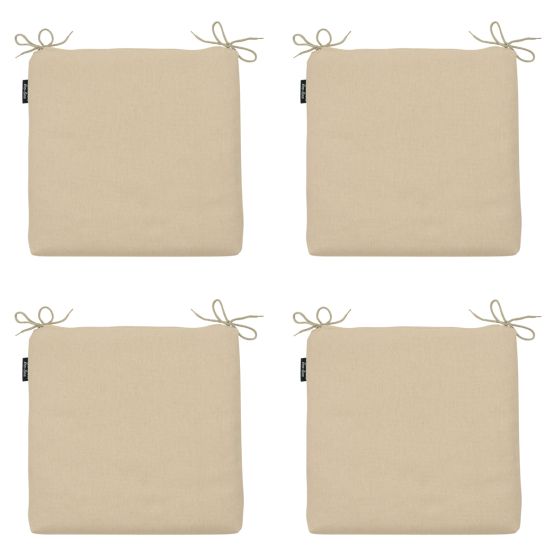 Madison Beige canvas eco+ Zitkussen - Set van 4