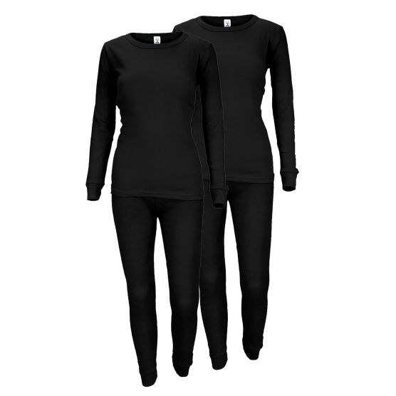 Black Snake Cozy Black 2-Pack dames thermo-ondergoed set
