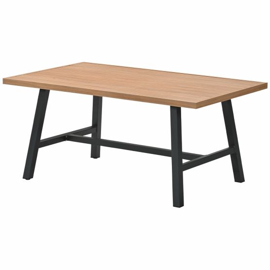 Garden Impressions Lissabon - light teak look lounge dining tafel