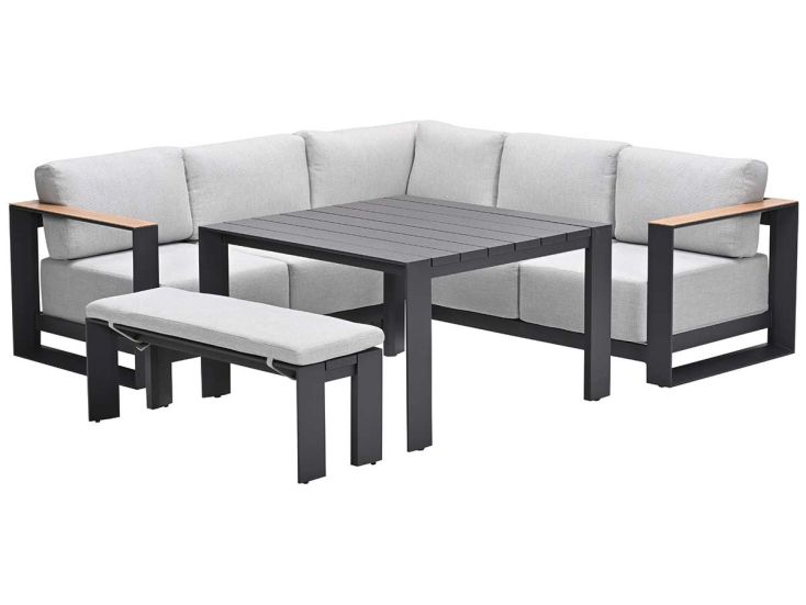 Garden Impressions Malakka 5-delige loungediningset - Sand