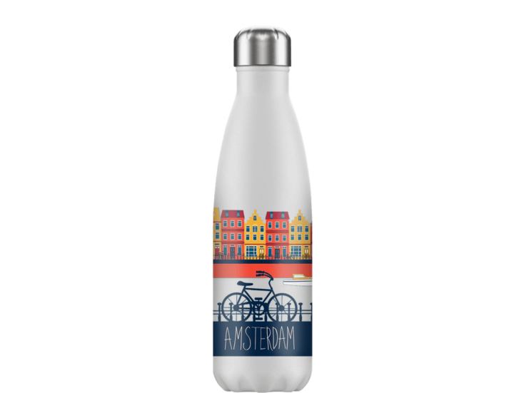 FLASKE ice design 500 ml RVS Drinkfles - Amsterdam Avenue