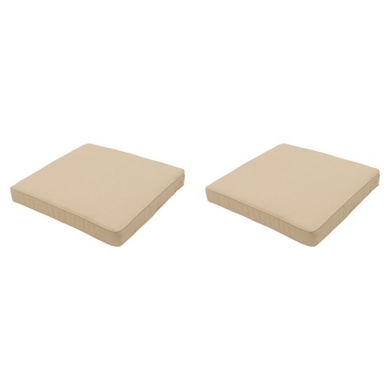 Madison Beige canvas eco+ Zitkussen - Set van 2