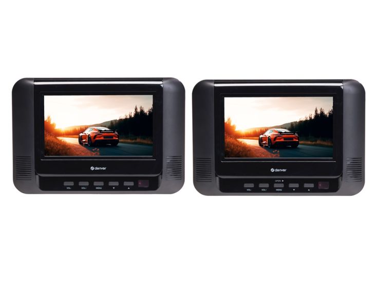 Denver MTW793 draagbare DVD-speler met 2 schermen