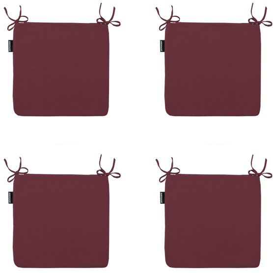 Madison Panama bordeaux Zitkussen - Set van 4