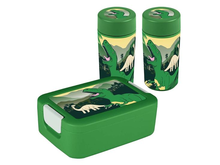 Sigma home Food to go Dino broodtrommel met drinkbeker