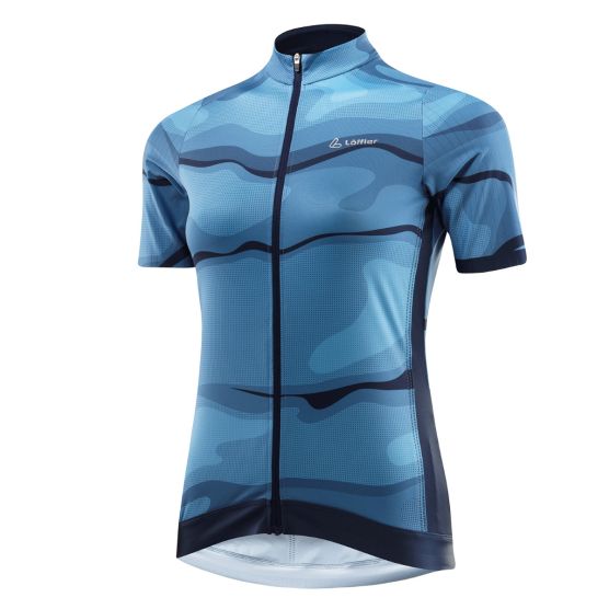 Loeffler Barkly blauw dames fietsshirt