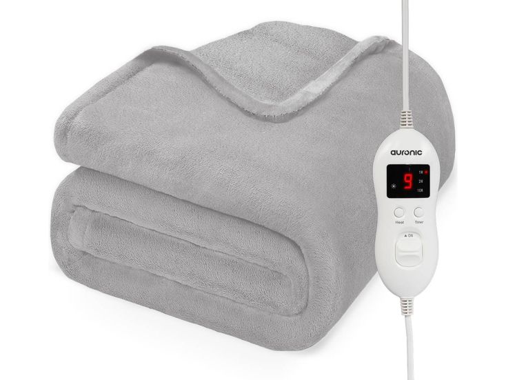 Auronic 2-persoons elektrische deken - Light Grey