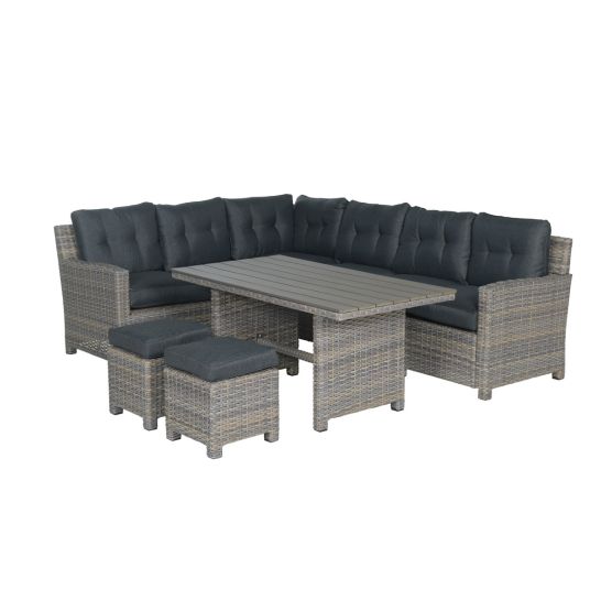 Garden Impressions Alaska 5-delige vintage willow loungeset