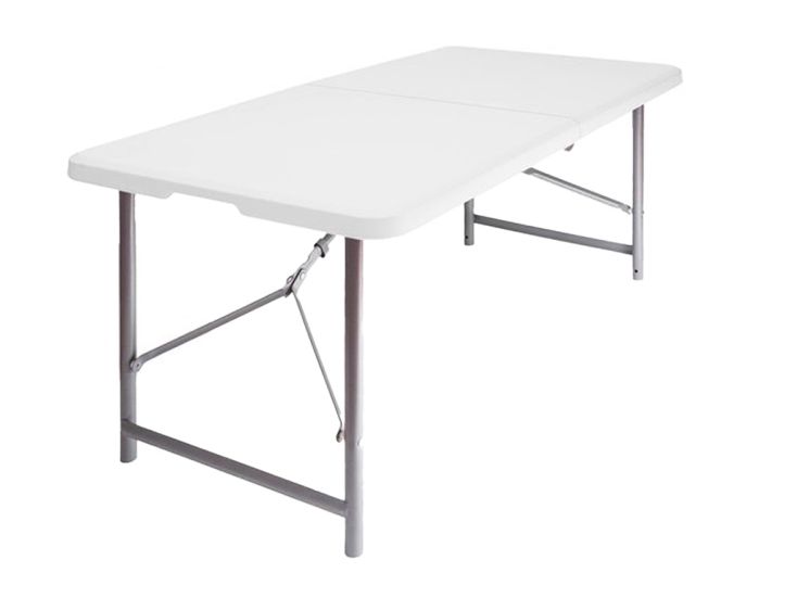 LifeGoods 180x75 cm Inklapbare tafel  - Black