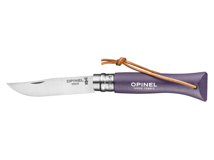 Opinel Colorama RVS N°06 violet zakmes