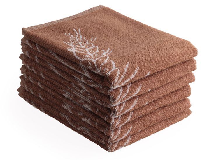 DoubleDry Molen 50 x 50 cm set van 6 keukendoek - bruin