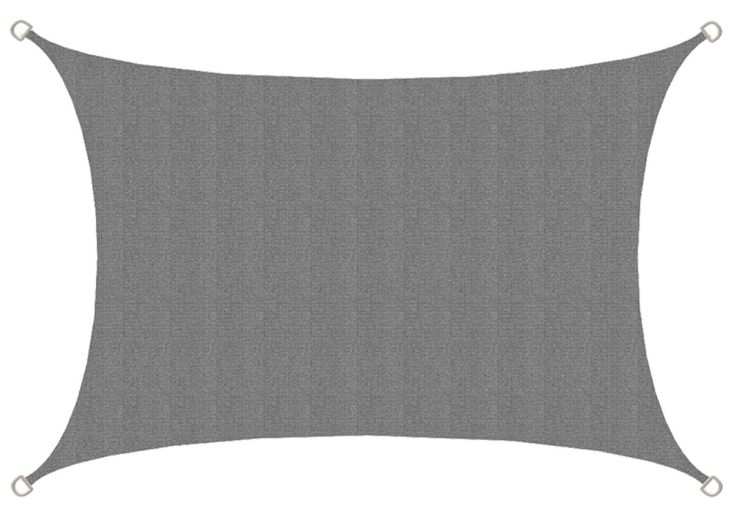 AMANKA 3 x 2 HDPE schaduwdoek - Gray