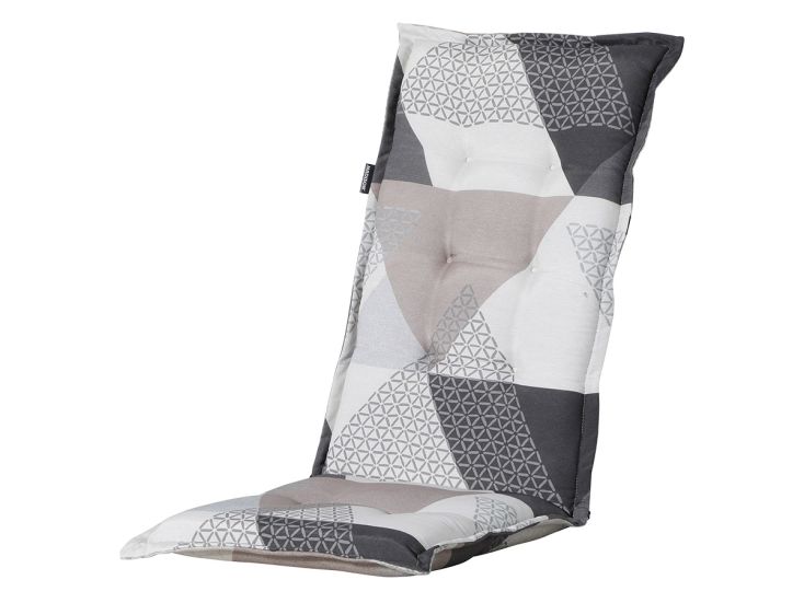 Madison Triangle grey hoge rug tuinkussen