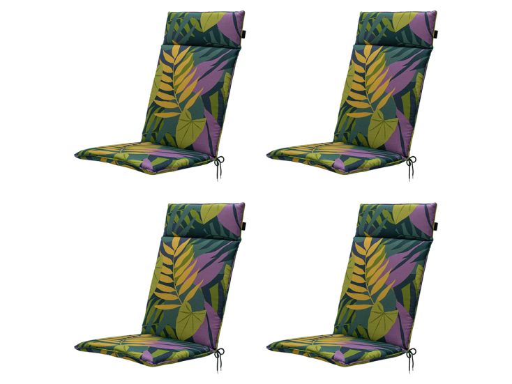 Madison Iven green Tuinstoelkussen - Set van 4