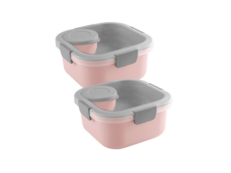Sunware sigma Home Food set van 2 lunchbox - roze