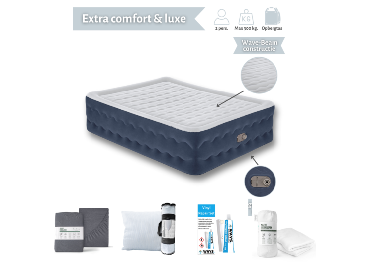 Bestway Truleisure 203 x 152 cm Luchtbedset - 5-delig