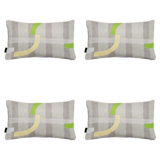 Madison Tess purple Sierkussen - Set van 4