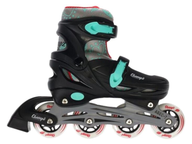 Champz Black ABEC7 Hardboot verstelbare inline skates