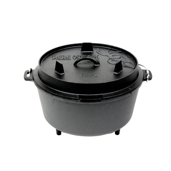 Dutch Oven 8 liter gietijzeren braadpan met pootjes
