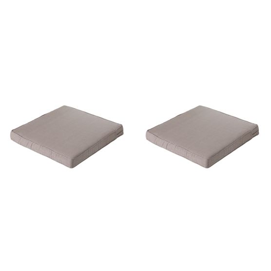 Madison Basic taupe Zitkussen - Set van 2