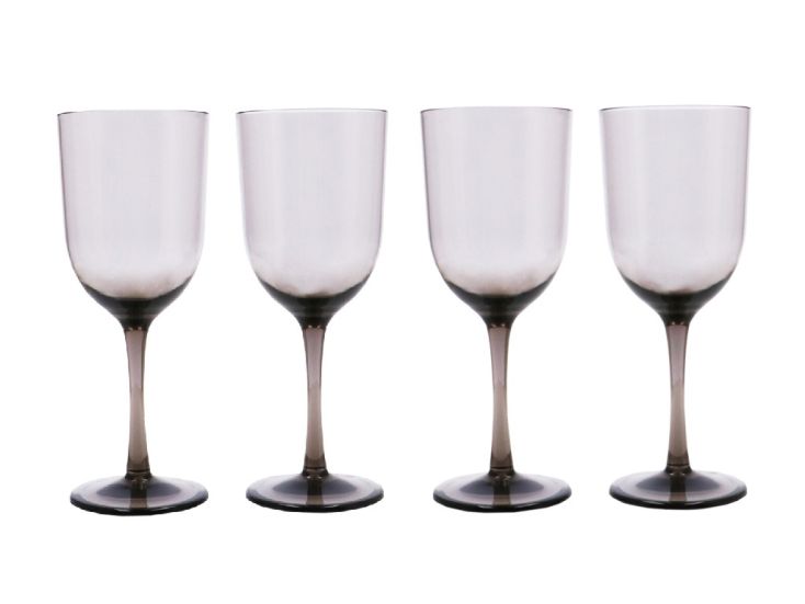 Travellife Feria Smokey wijnglas - Set van 4