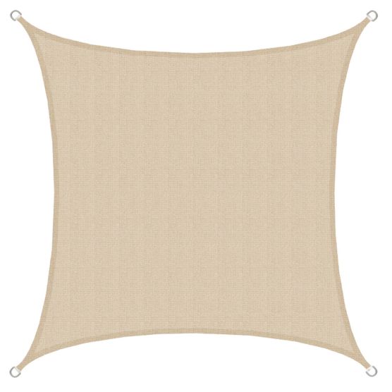 AMANKA 2 x 2 HDPE schaduwdoek - Beige