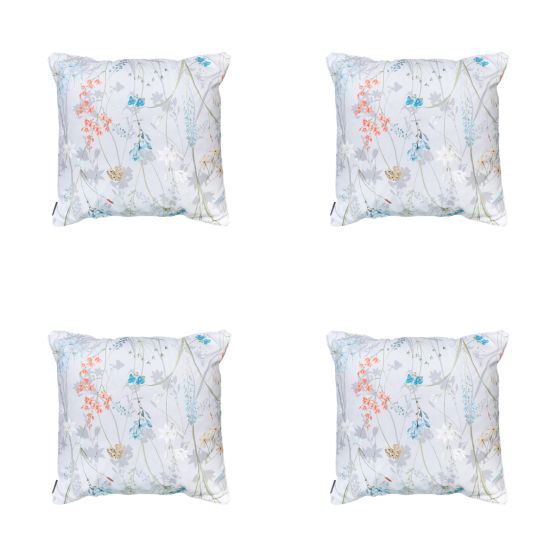 Madison Donna azure canvas eco+ Sierkussen - Set van 4