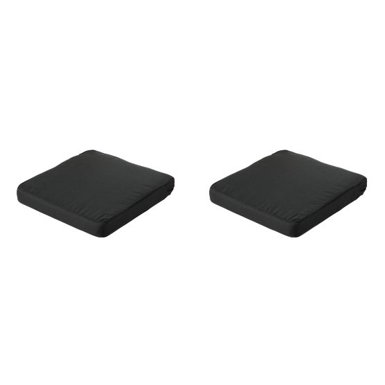 Madison Rib black Zitkussen - Set van 2