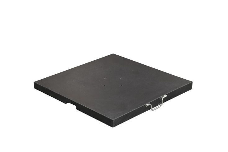 Hawaii granieten parasolvoet - 80 kg - zwart gepolijst