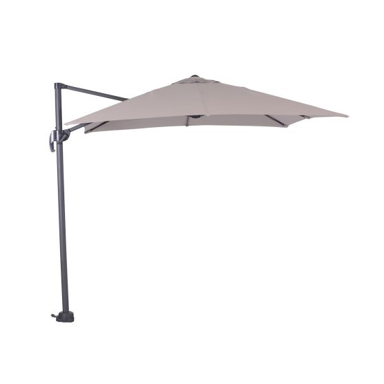 Garden Impressions Hawaii S donkergrijs zand vierkante zweefparasol