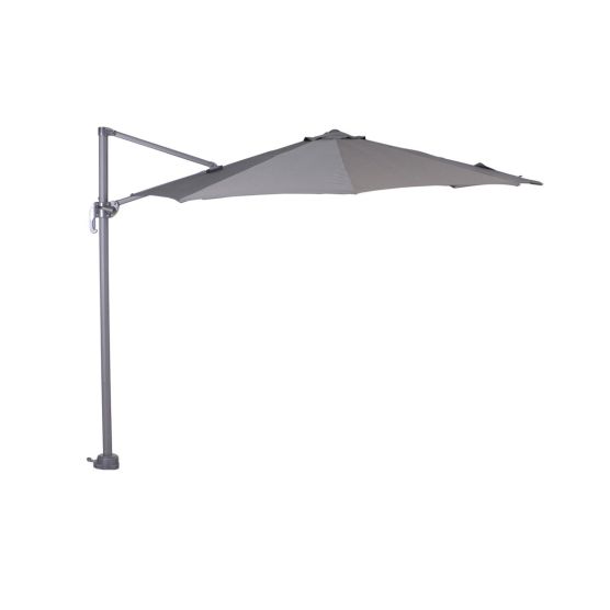Garden Impressions Hawaii S donkergrijs lichtgrijs ronde zweefparasol
