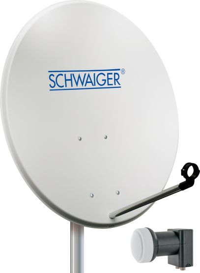 Schwaiger SPI993 lichtgrijze 80 cm schotel met lnb